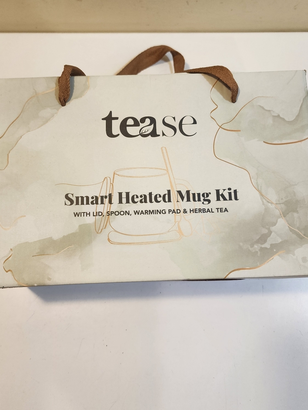 Tease Smart Heated Mug Kit Green With Golden Spoom New Im Box - Picture 2 of 8